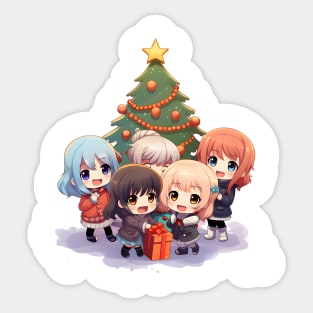 Christmas With Your Favorite Anime Sticker